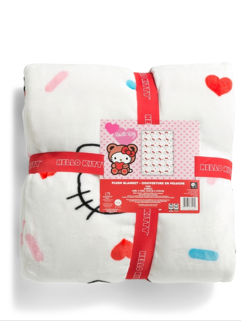 NWT Sanrio Hello Kitty  Plush Blanket 60x 90